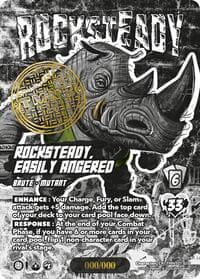 Rocksteady, Easily Angered (Serial Numbered) - Teenage Mutant Ninja Turtles - UniVersus card