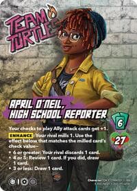April O'Neil, High School Reporter - Teenage Mutant Ninja Turtles - UniVersus card