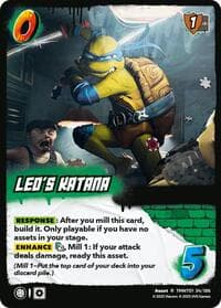 Leo's Katana - Teenage Mutant Ninja Turtles - UniVersus card