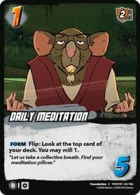 Daily Meditation - Teenage Mutant Ninja Turtles - UniVersus card