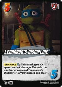 Leonardo's Discipline - Teenage Mutant Ninja Turtles - UniVersus card