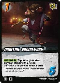 Martial Knowledge - Teenage Mutant Ninja Turtles - UniVersus card