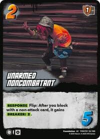 Unarmed Noncombatant - Teenage Mutant Ninja Turtles - UniVersus card