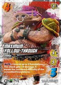 Maximum Follow-Through - Teenage Mutant Ninja Turtles - UniVersus card