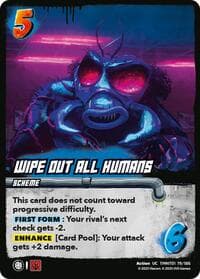 Wipe Out All Humans - Teenage Mutant Ninja Turtles - UniVersus card