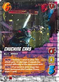 Chucking Cars - Teenage Mutant Ninja Turtles - UniVersus card