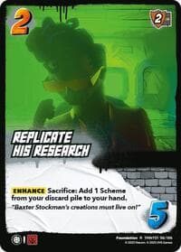 Replicate His Research - Teenage Mutant Ninja Turtles - UniVersus card