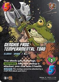 Genghis Frog, Temperamental Toad - Teenage Mutant Ninja Turtles - UniVersus card