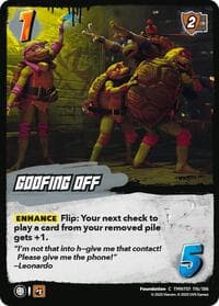 Goofing Off - Teenage Mutant Ninja Turtles - UniVersus card