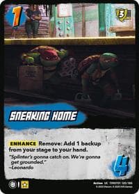 Sneaking Home - Teenage Mutant Ninja Turtles - UniVersus card
