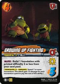 Growing Up Fighting - Teenage Mutant Ninja Turtles - UniVersus card