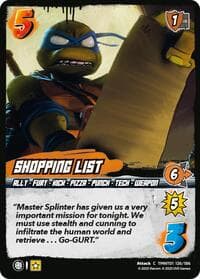 Shopping List - Teenage Mutant Ninja Turtles - UniVersus card