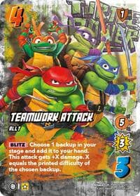 Teamwork Attack - Teenage Mutant Ninja Turtles - UniVersus card