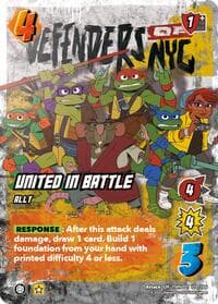 United in Battle - Teenage Mutant Ninja Turtles - UniVersus card