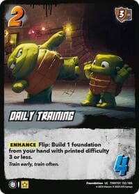 Daily Training - Teenage Mutant Ninja Turtles - UniVersus card