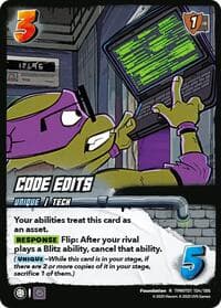 Code Edits - Teenage Mutant Ninja Turtles - UniVersus card