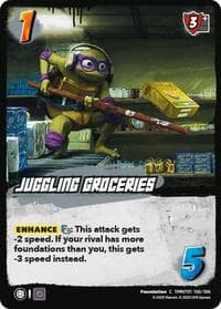 Juggling Groceries - Teenage Mutant Ninja Turtles - UniVersus card