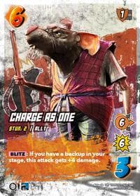 Charge as One - Teenage Mutant Ninja Turtles - UniVersus card