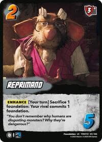 Reprimand - Teenage Mutant Ninja Turtles - UniVersus card