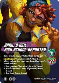 April O'Neil, High School Reporter (Alternate Art) - Teenage Mutant Ninja Turtles - UniVersus card