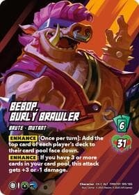 Bebop, Burly Brawler (Alternate Art) - Teenage Mutant Ninja Turtles - UniVersus card