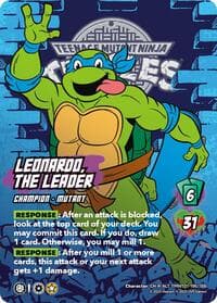 Leonardo, the Leader (Alternate Art) (196) - Teenage Mutant Ninja Turtles - UniVersus card