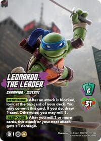 Leonardo, the Leader (Alternate Art) (197) - Teenage Mutant Ninja Turtles - UniVersus card