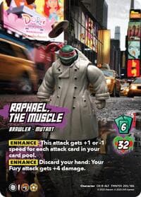 Raphael, the Muscle (Alternate Art) (205) - Teenage Mutant Ninja Turtles - UniVersus card