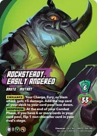Rocksteady, Easily Angered (Alternate Art) - Teenage Mutant Ninja Turtles - UniVersus card