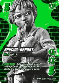 Special Report (Alternate Art) - Teenage Mutant Ninja Turtles - UniVersus card