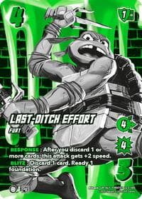 Last-Ditch Effort (Alternate Art) - Teenage Mutant Ninja Turtles - UniVersus card