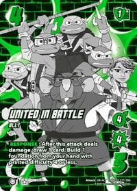 United in Battle (Alternate Art) - Teenage Mutant Ninja Turtles - UniVersus card