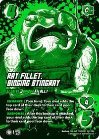 Ray Fillet, Singing Stingray (Alternate Art) - Teenage Mutant Ninja Turtles - UniVersus card