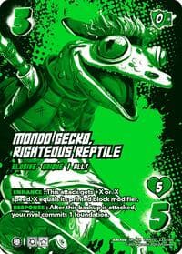Mondo Gecko, Righteous Reptile (Alternate Art) - Teenage Mutant Ninja Turtles - UniVersus card