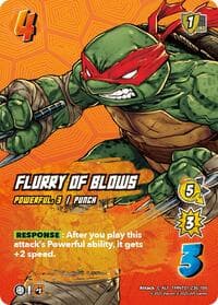 Flurry of Blows (Alternate Art) - Teenage Mutant Ninja Turtles - UniVersus card