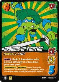Growing Up Fighting (TMNT02) - Teenage Mutant Ninja Turtles - UniVersus card