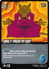 Daily Meditation (TMNT02) - Teenage Mutant Ninja Turtles - UniVersus card