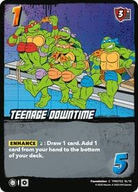 Teenage Downtime (TMNT02) - Teenage Mutant Ninja Turtles - UniVersus card