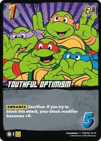Youthful Optimism (TMNT02) - Teenage Mutant Ninja Turtles - UniVersus card