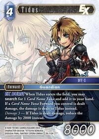 Tidus EX - Gunslinger in the Abyss - Final Fantasy TCG card