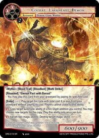 Coorat, Lavaheart Demon - Descent into the Raven's Catacombs - Force of Will card