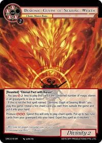 Demonic Glyph of Searing Wrath - Descent into the Raven's Catacombs - Force of Will card