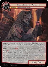 Demon-Seeking Warlock - Descent into the Raven's Catacombs - Force of Will card