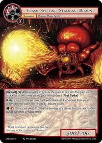 Flame-Spitting Stalking Demon - Descent into the Raven's Catacombs - Force of Will card