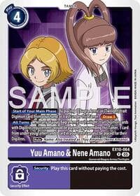 Yuu Amano & Nene Amano - Sinister Order - Digimon Card Game card