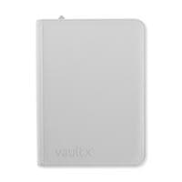 Vault X Zip Binder Exo-Tec - White 9 Pocket - Vault X Card Binders - Storage Albums card