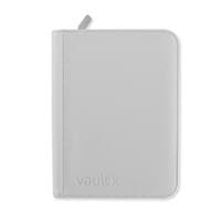 Vault X Zip Binder Exo-Tec - White 4 Pocket - Vault X Card Binders - Storage Albums card