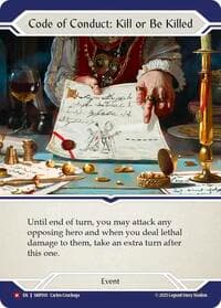 Code of Conduct: Kill or Be Killed - Smash Palace - Flesh and Blood TCG card