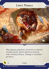 Lion's Pounce - Smash Palace - Flesh and Blood TCG card