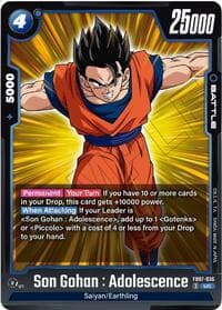 Son Gohan : Adolescence - Wish For Shenron - Dragon Ball Super: Fusion World card